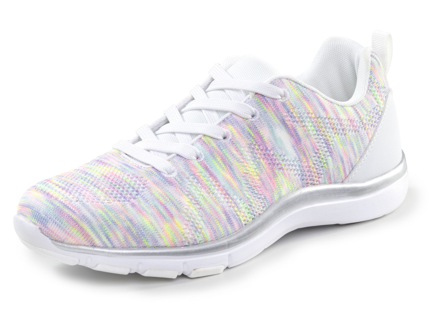 ELENA EDEN, trendige Damen-Sneaker, mit herausnehmbarem Fußbett, Weiss-Bunt, Größe 39 von ELENA EDEN