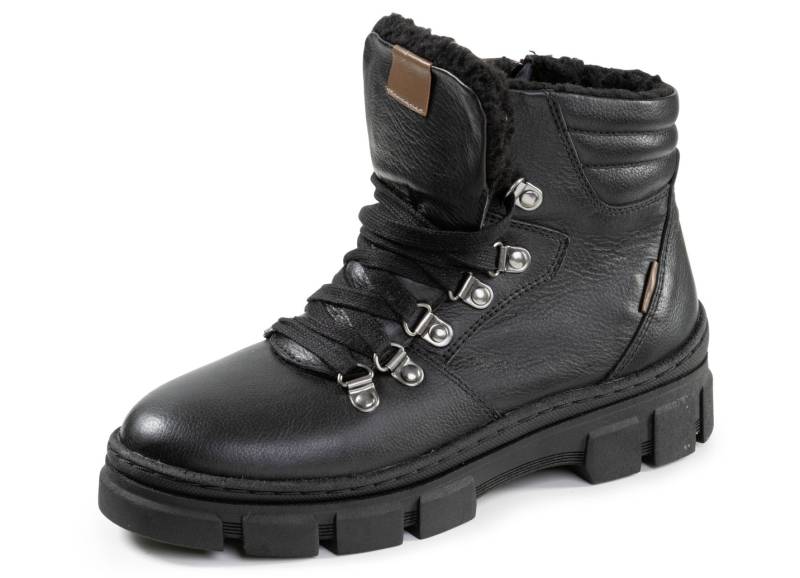 ELENA EDEN, warme Damen-Boots, Winterschuhe, Weite H, mit herausnehmbarem Fußbett, Schwarz, Größe 36 von ELENA EDEN