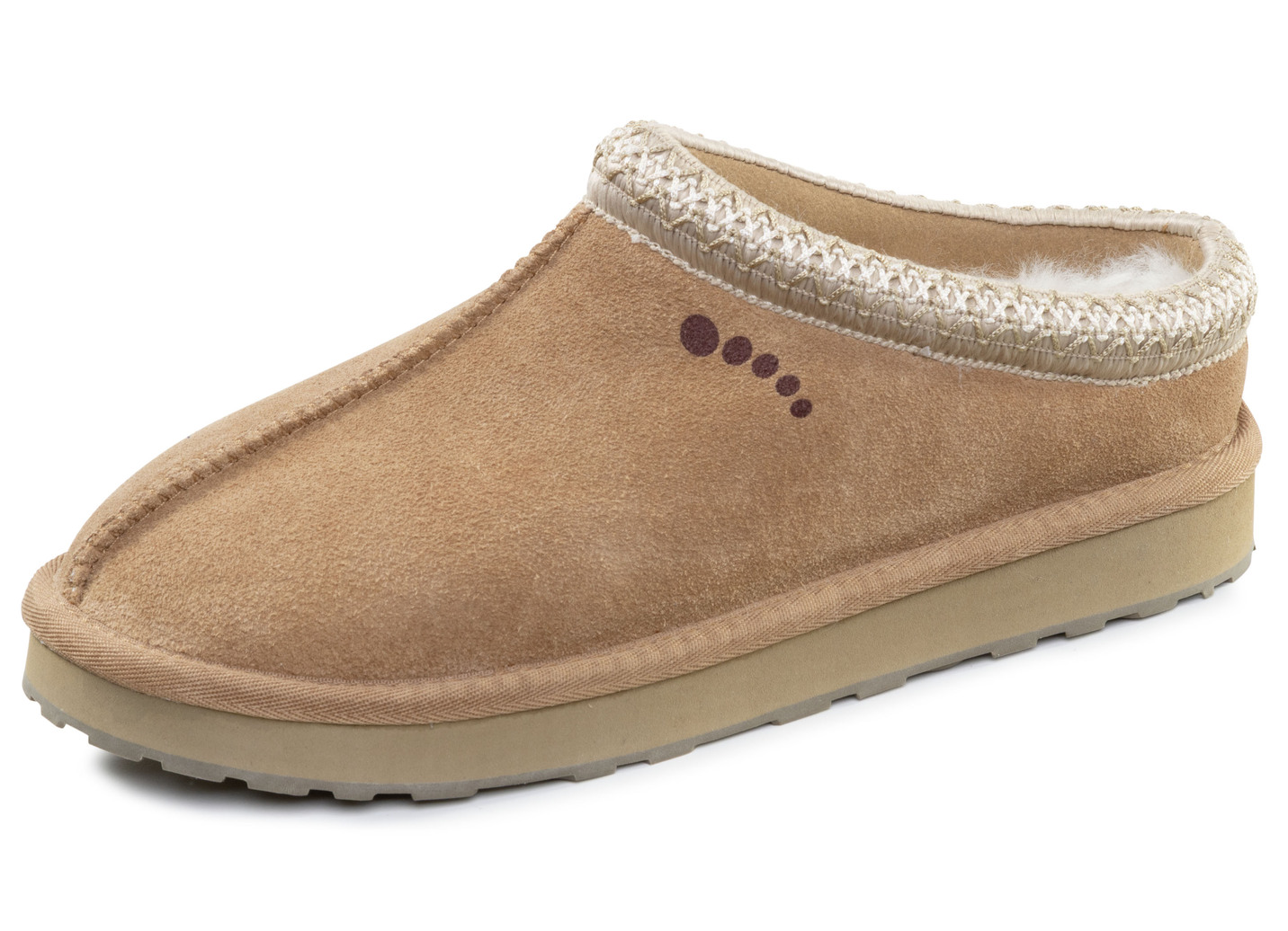 ELENA EDEN, warme Damen-Clogs, mit Lammfell, Camel, Größe 39 von ELENA EDEN