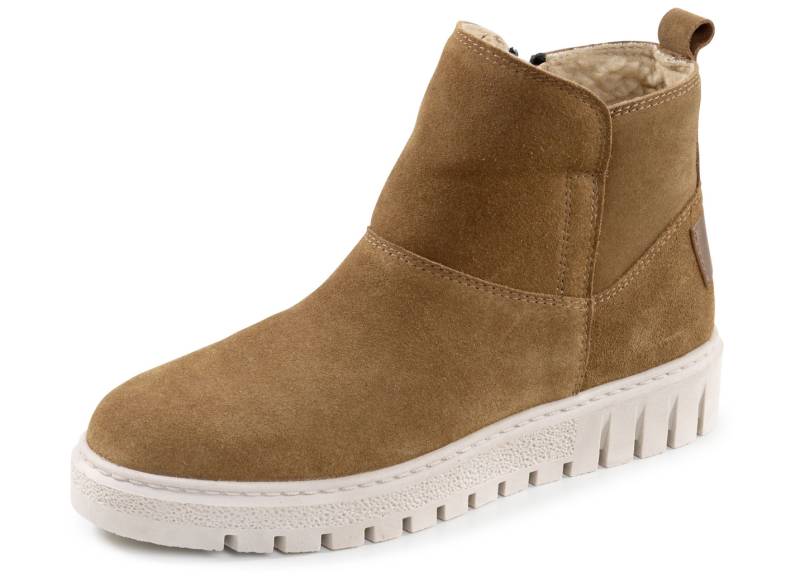 ELENA EDEN, warme Damen-Stiefeletten, Winterschuhe, Weite H, mit herausnehmbarem Fußbett, Braun, Größe 36 von ELENA EDEN