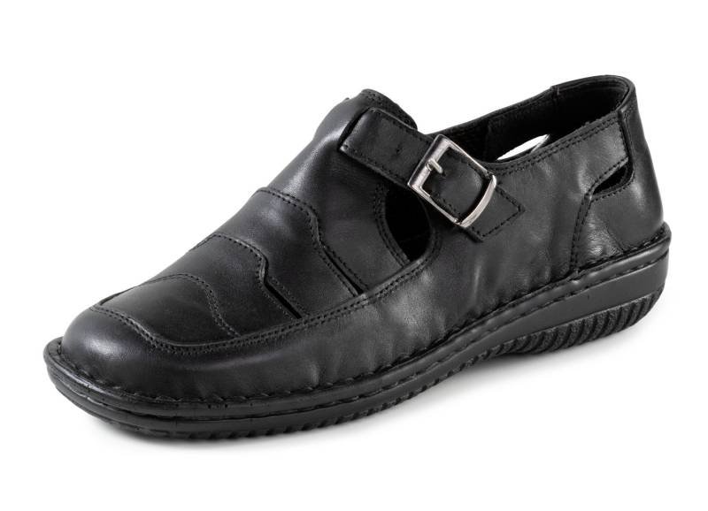 ELENA EDEN Slipper mit luftigen Durchbrüchen, Schwarz, Größe 39 von ELENA EDEN