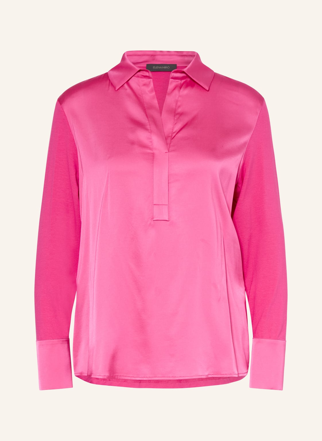 Elena Miro Blusenshirt Im Materialmix pink von ELENA MIRO