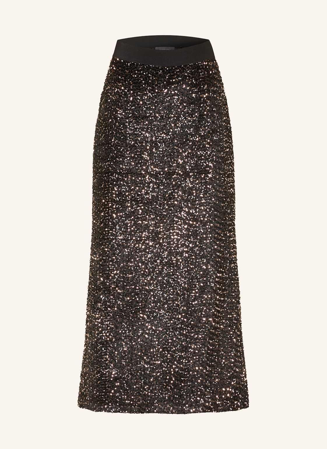 Elena Miro Rock Mit Pailletten braun von ELENA MIRO