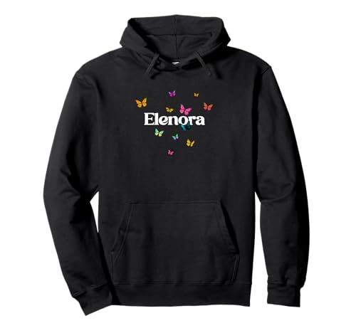 Elenora - Schöner Mädchen Name mit bunten Schmetterlingen Pullover Hoodie Elenora - Schöner Mädchen Name mit bunten Schmetterlingen Pullover Hoodie von ELENORA Tochter Enkel Geburtstag Geschenkideen