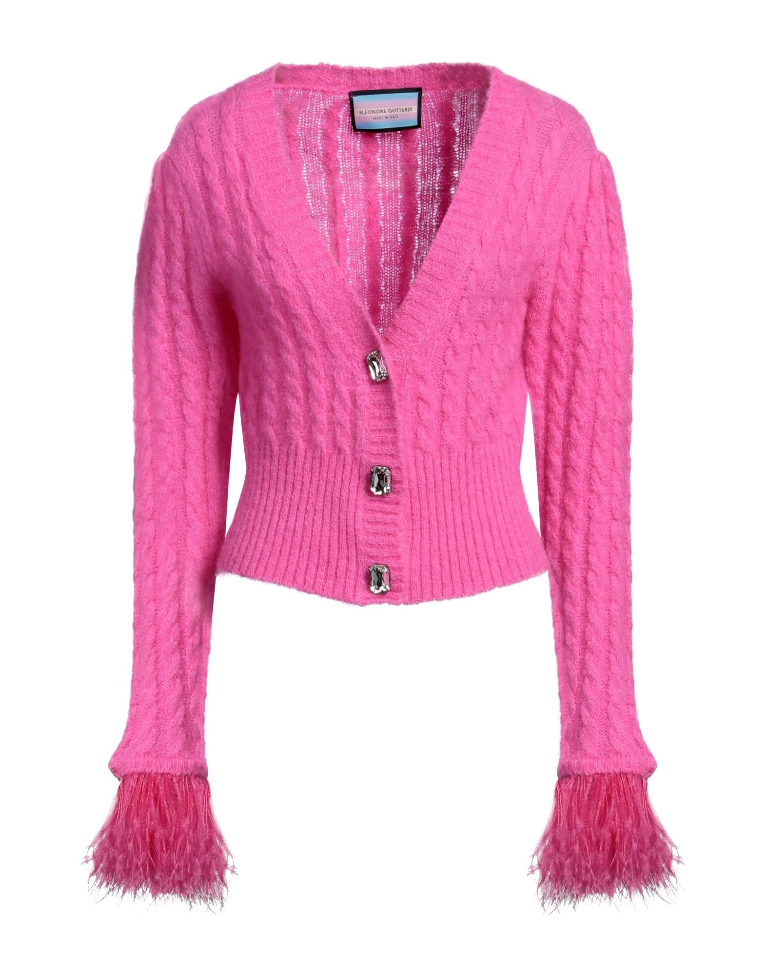 ELEONORA GOTTARDI Strickjacke Damen Fuchsia von ELEONORA GOTTARDI