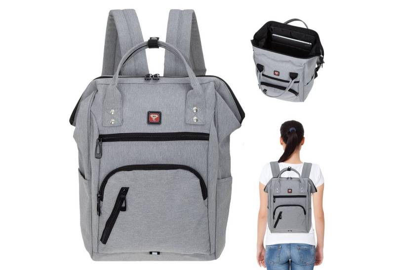 ELEPHANT Cityrucksack Finn 12830 Damenrucksack Rucksack, A4 Damen Handtasche Daypack Klappöffnung + Schlüsselbörse ELEPHANT Cityrucksack Finn 12830 Damenrucksack Rucksack, A4 Damen Handtasche Daypack Klappöffnung + Schlüsselbörse von ELEPHANT