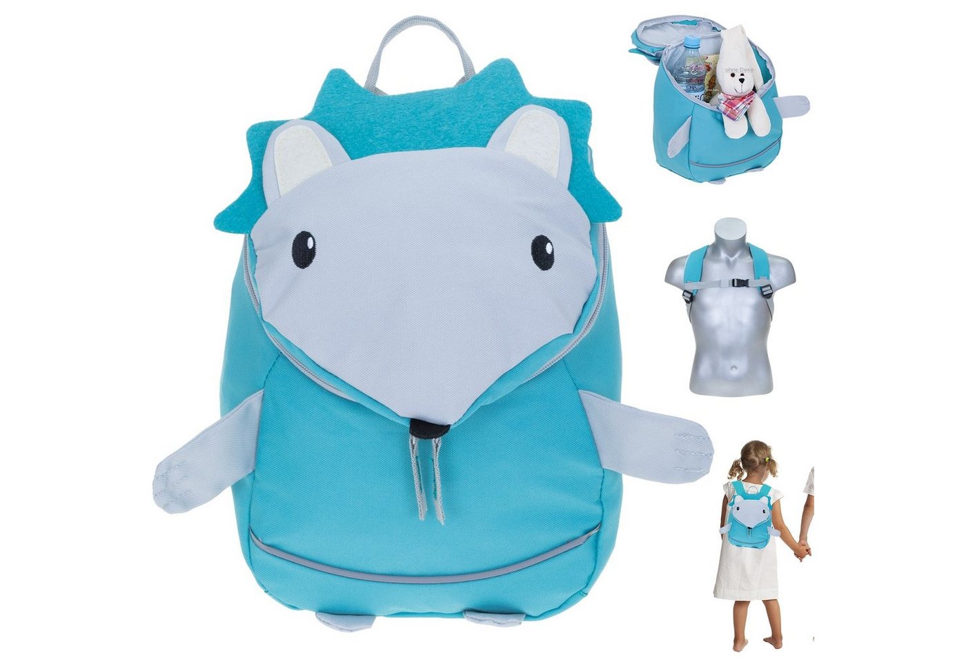 ELEPHANT Kinderrucksack Kids Rucksack Classic Kinder Waldtiere, Kindergepäck Kindergartenrucksack Kindertasche von ELEPHANT