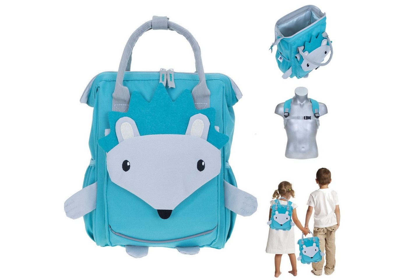 ELEPHANT Kinderrucksack Kids Rucksack Klappöffnung Kinder, Rucksack klein Kindergartenrucksack Kindertasche von ELEPHANT