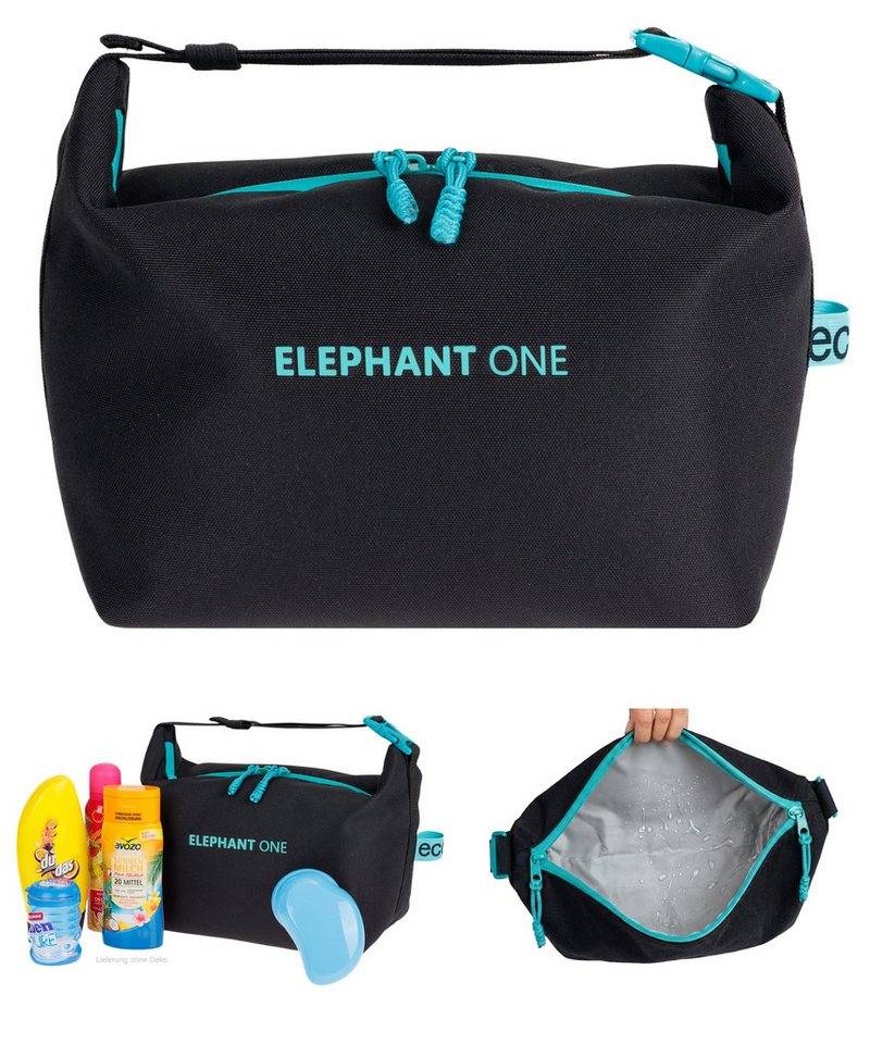 ELEPHANT Kulturbeutel Kulturtasche groß Kosmetiktasche Washbag wasserabweisend, Reisetasche Saunatasche Sport Reise Travel One ECO 13130 von ELEPHANT