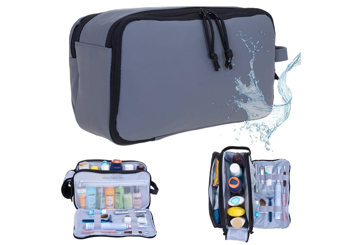 ELEPHANT Kulturbeutel Travel Hydro Washbag Herren Damen Reise wasserabweisend aus Plane, Kulturtasche Kosmetiktasche Reise Tasche Sauna Sport von ELEPHANT