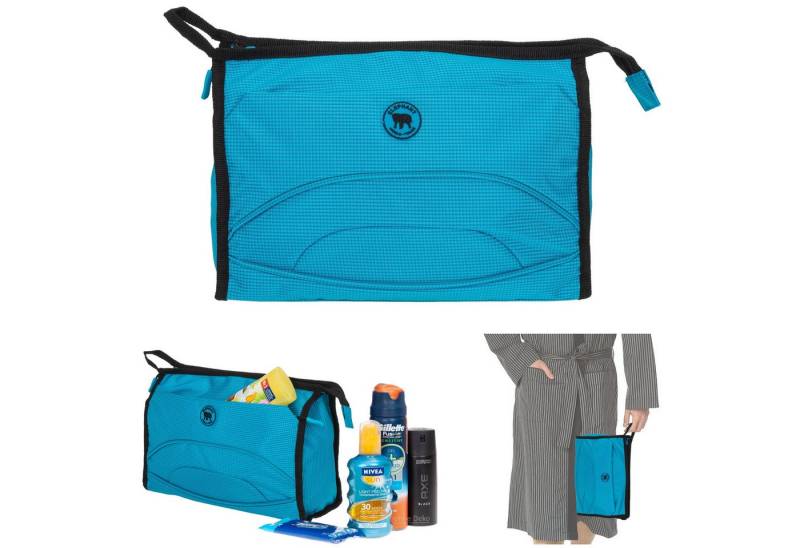 ELEPHANT Kulturbeutel groß Kulturtasche Washbag Color Kosmetiktasche, Damen Herren Sauna Sport Reise Tasche Bag von ELEPHANT