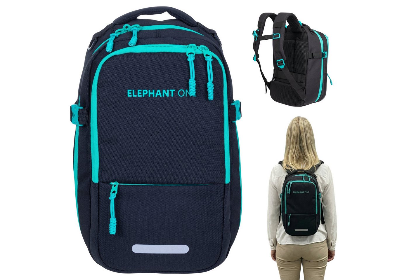 ELEPHANT Rucksack Flugzeug Handgepäck Damen Herren 40x25x20 cm Ryanair, Kabine Reise Reiserucksack Daypack 20 L Gepäck Travel small von ELEPHANT