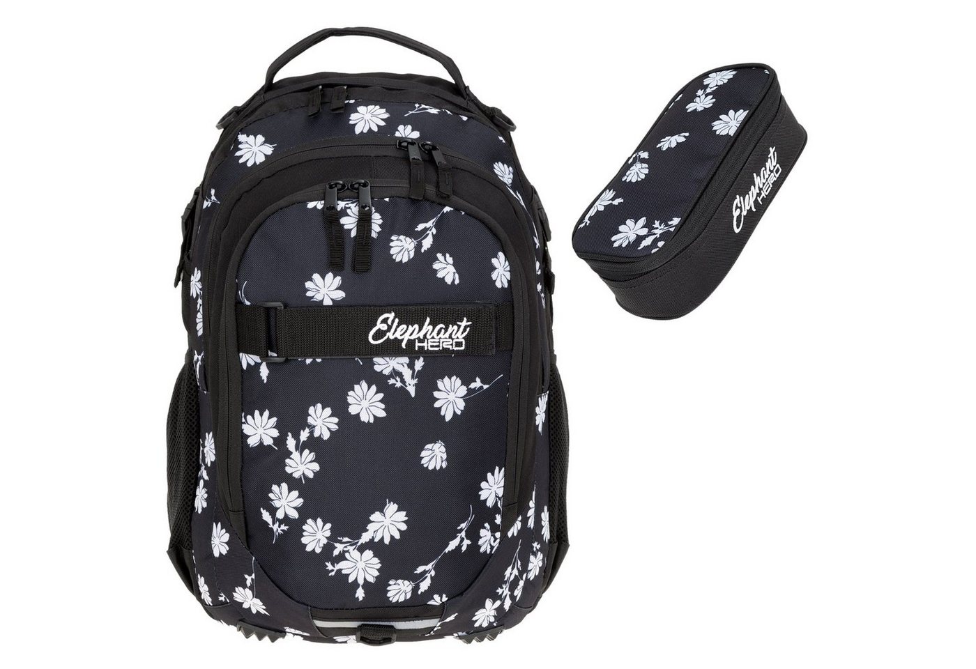 ELEPHANT Schulrucksack Hero Signature Schultasche (2 Teile Set), Rucksack + Mäppchen Box von ELEPHANT