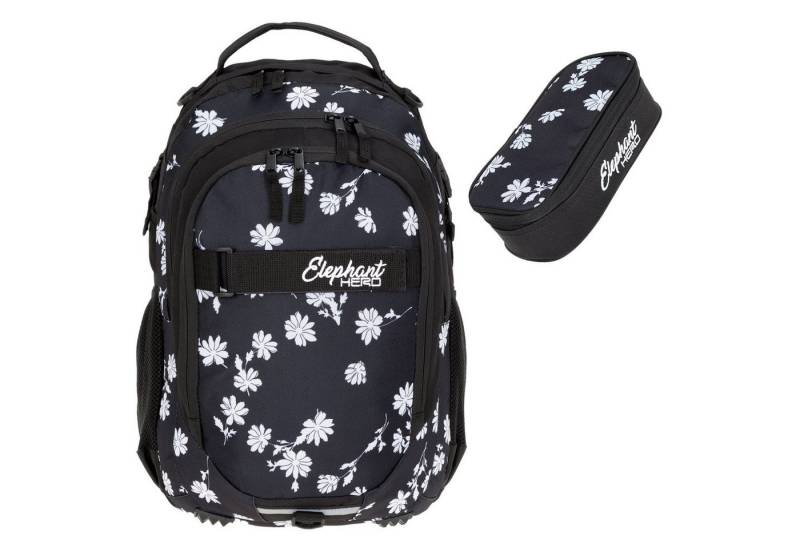 ELEPHANT Schulrucksack Hero Signature Schultasche (2 Teile Set), Rucksack + Mäppchen Box von ELEPHANT
