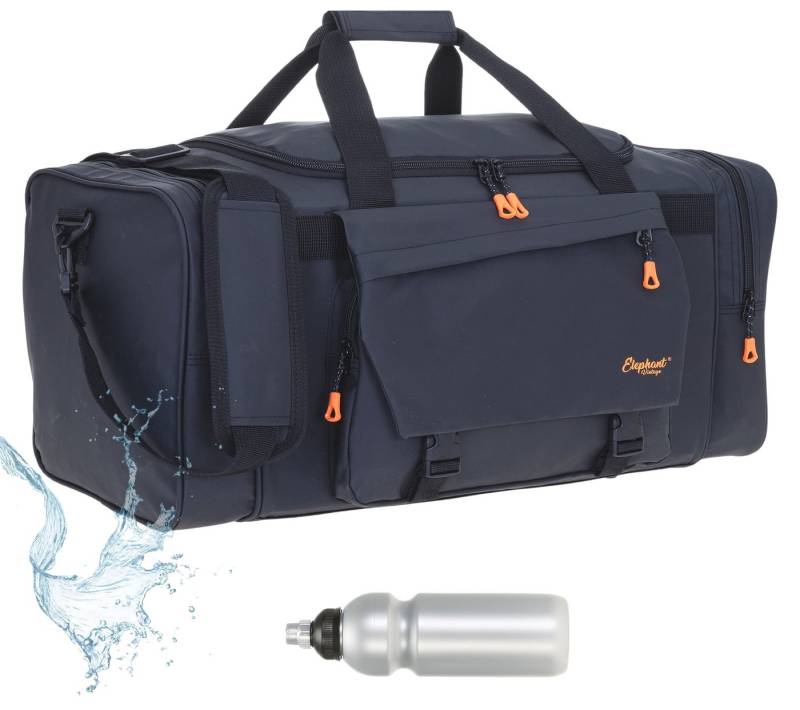 ELEPHANT Sporttasche Reisetasche Saunatasche Damen Herren aus Plane Tour 68 cm XXL groß, wasserabweisend Sauna Reise Sport Tasche + Flasche von ELEPHANT