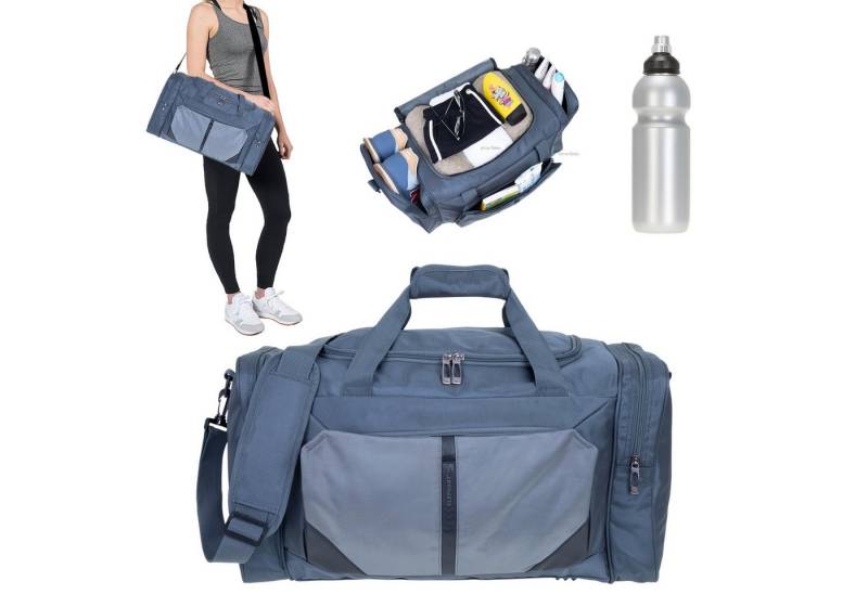 ELEPHANT Sporttasche Reisetasche Sport Tasche Sauna Fitness Force L 52 cm, 40 L Damen Herren Handgepäck Arbeit Fußball + Trinkflasche von ELEPHANT