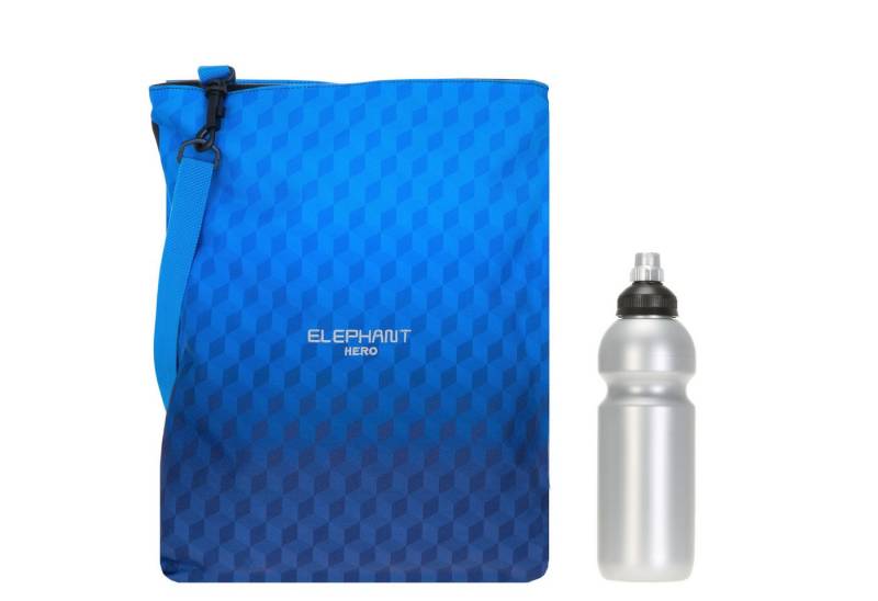ELEPHANT Turnbeutel Sportbeutel Attach Bag Hero Signature Tasche, für Jungen Mädchen Schubeutel Gymbag + Trinkflasche von ELEPHANT
