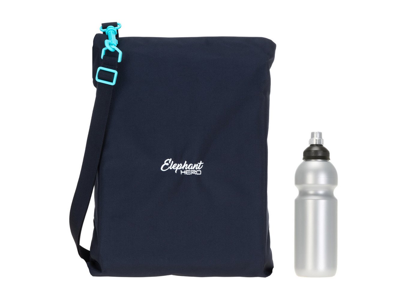 ELEPHANT Turnbeutel Sportbeutel Attach Bag Hero Signature Tasche, für Jungen Mädchen Schubeutel Gymbag + Trinkflasche von ELEPHANT