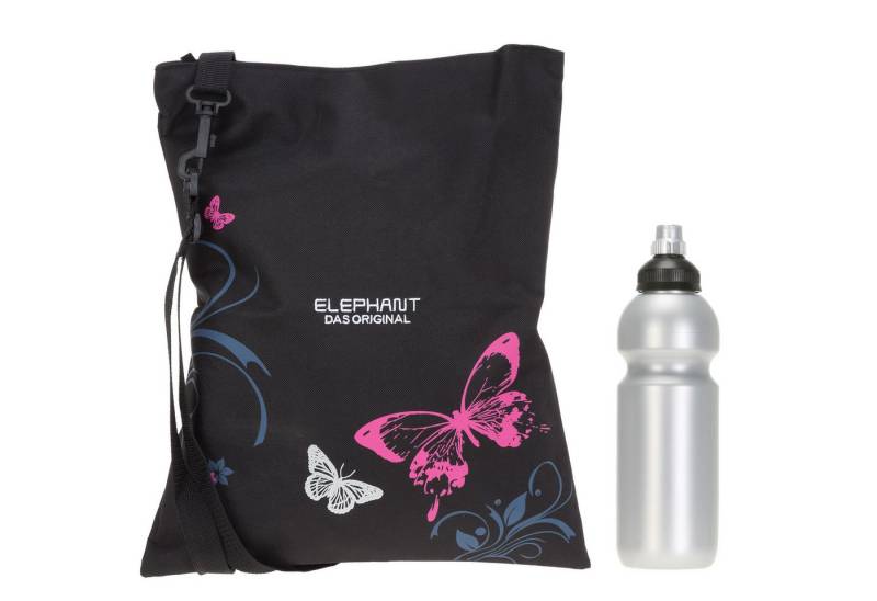 ELEPHANT Turnbeutel Sportbeutel Attach Bag Hero Signature Tasche, für Jungen Mädchen Schubeutel Gymbag + Trinkflasche von ELEPHANT