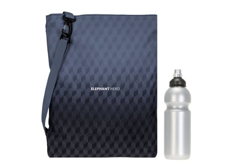 ELEPHANT Turnbeutel Sportbeutel Attach Bag Hero Signature Tasche, für Jungen Mädchen Schubeutel Gymbag + Trinkflasche von ELEPHANT