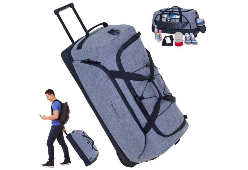 ELEPHANT Weichgepäck-Trolley Cruiser Trolley 100-135 L Reisetasche Travel, Tasche Softcase Gepäck Reise Urlaub Trolly von ELEPHANT