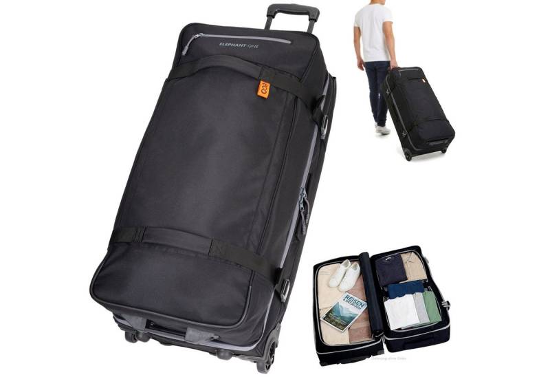 ELEPHANT Weichgepäck-Trolley XXL Travel Reisetrolley 80 cm 100 Liter Reise Sport Gepäck, Tasche groß Softcase Gepäck Urlaub Trolly One ECO 13133 von ELEPHANT