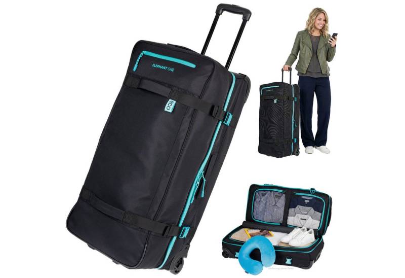 ELEPHANT Weichgepäck-Trolley XXL Travel Reisetrolley 80 cm 100 Liter Reise Sport Gepäck, Tasche groß Softcase Gepäck Urlaub Trolly One ECO 13133 von ELEPHANT