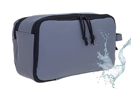 Kulturtasche Reise Tasche, Damen Herren Kulturbeutel groß, Waschtasche Kosmetiktasche Tasche Plane Sauna wasserabweisend Elephant Hydro Washbag 12829 Auswahl (Uni Grau) von ELEPHANT