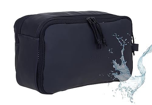 Kulturtasche Reise Tasche, Damen Herren Kulturbeutel groß, Waschtasche Kosmetiktasche Tasche Plane Sauna wasserabweisend Elephant Hydro Washbag 12829 Auswahl (Uni Schwarz) von ELEPHANT