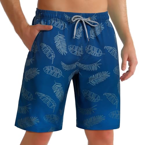 ELETOP Badehose Herren Schnelltrocknend Badeshorts für Männer Boardshorts Surfen Strandhose Schwimmhose mit Meshfutter Verstellbarem Tunnelzug von ELETOP