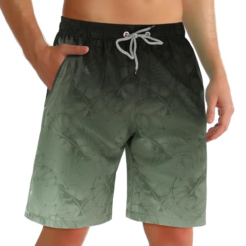 ELETOP Badehose Herren Schnelltrocknend Badeshorts für Männer Boardshorts Surfen Strandhose Schwimmhose mit Meshfutter Verstellbarem Tunnelzug von ELETOP