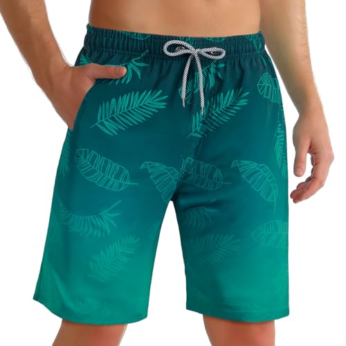ELETOP Badehose Herren Schnelltrocknend Badeshorts für Männer Boardshorts Surfen Strandhose Schwimmhose mit Meshfutter Verstellbarem Tunnelzug von ELETOP