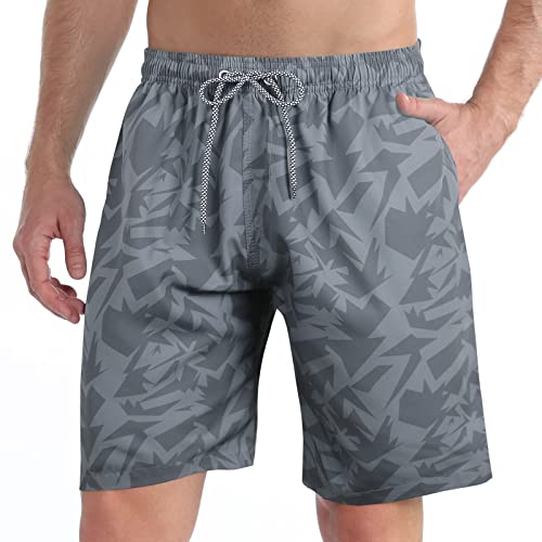 ELETOP Badehose Herren lang Schnelltrocknend Boardshorts,Badehosen für Herren mit Mesh-Futter,Badeshorts Herren S-4XL von ELETOP