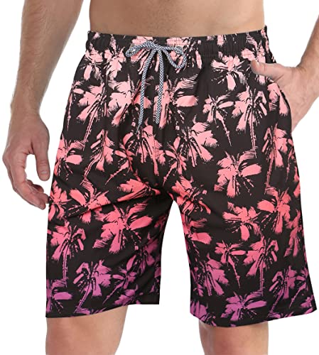 ELETOP Badehose Herren lang Schnelltrocknend Boardshorts,Badehosen für Herren mit Mesh-Futter,Badeshorts Herren S-4XL von ELETOP