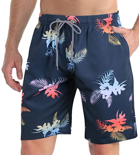 ELETOP Badehose Herren lang Schnelltrocknend Boardshorts,Badehosen für Herren mit Mesh-Futter,Badeshorts Herren S-4XL von ELETOP