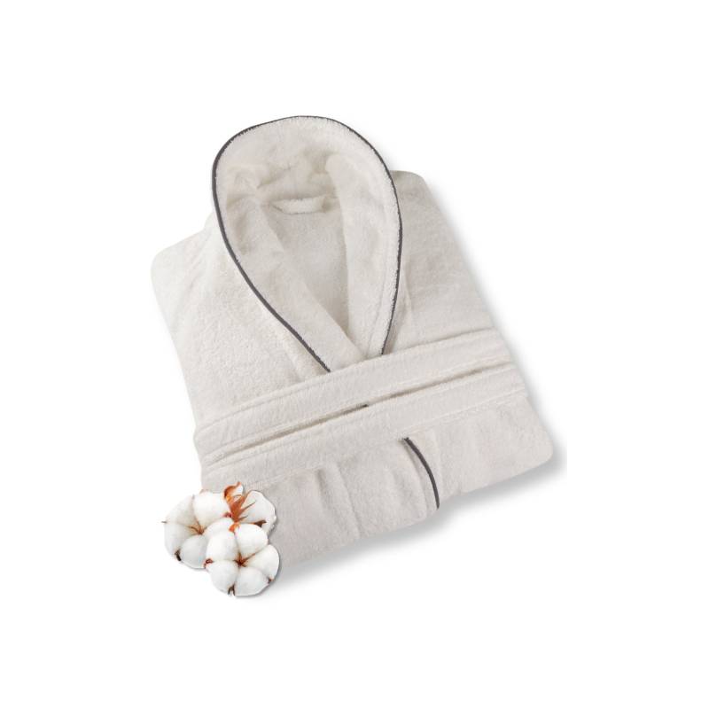 Elevavida® Herren Frottee Bademantel Aus Kuscheliger Baumwolle - Weiß 430 G/M2 Extra Weich Und Bequem Oeko-Tex Zertifiziert von ELEVAVIDA