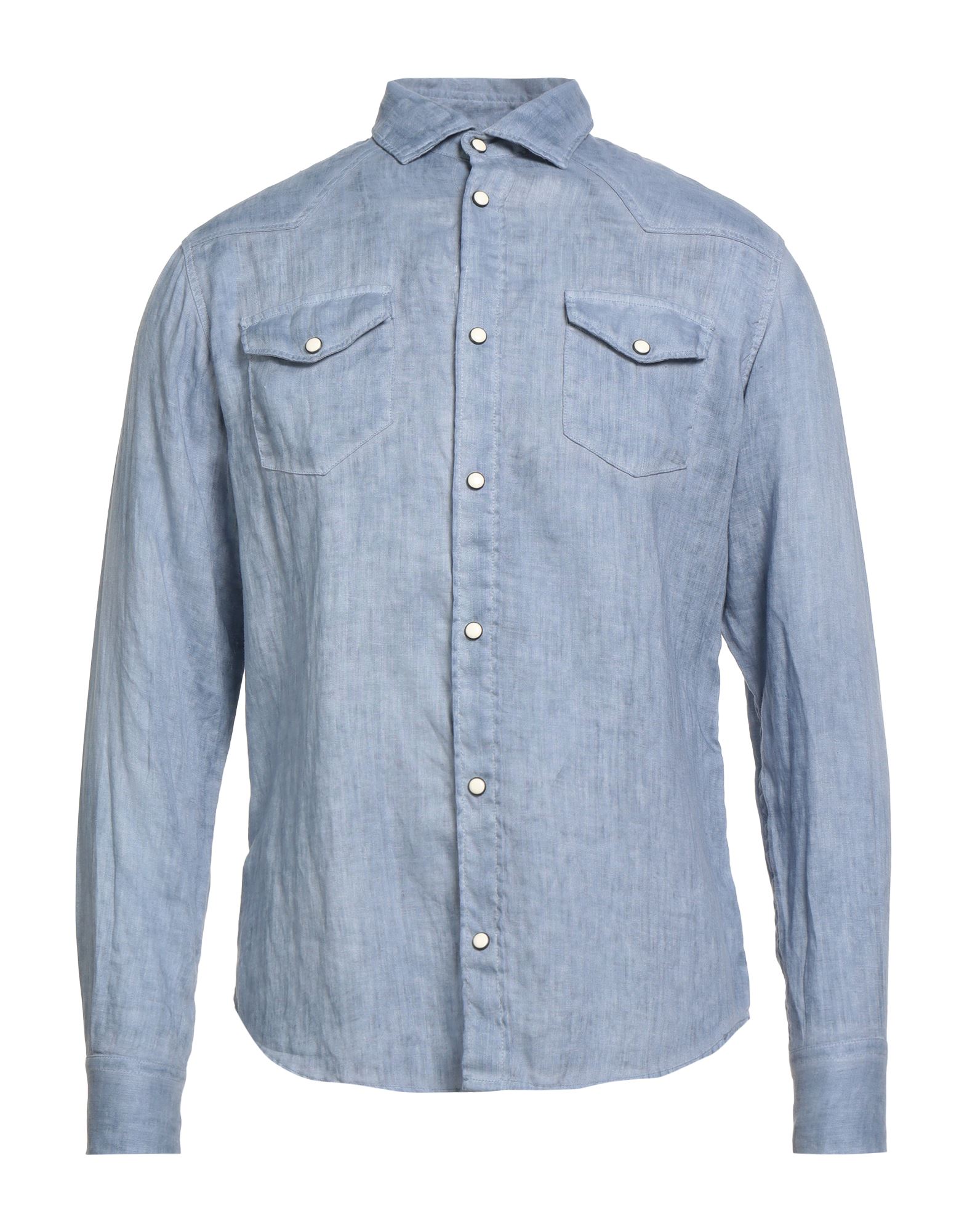 ELEVENTY Hemd Herren Taubenblau von ELEVENTY