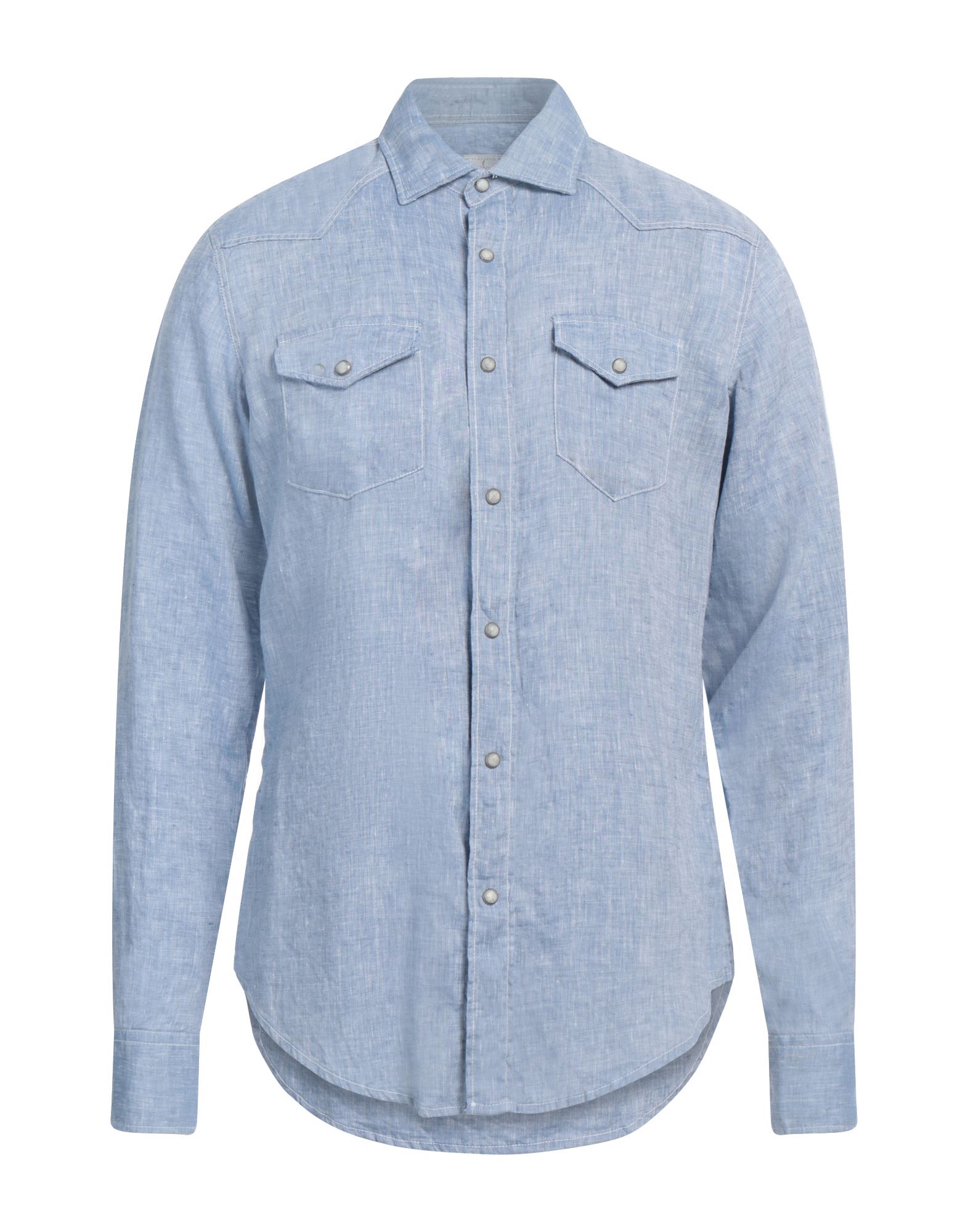 ELEVENTY Hemd Herren Taubenblau von ELEVENTY