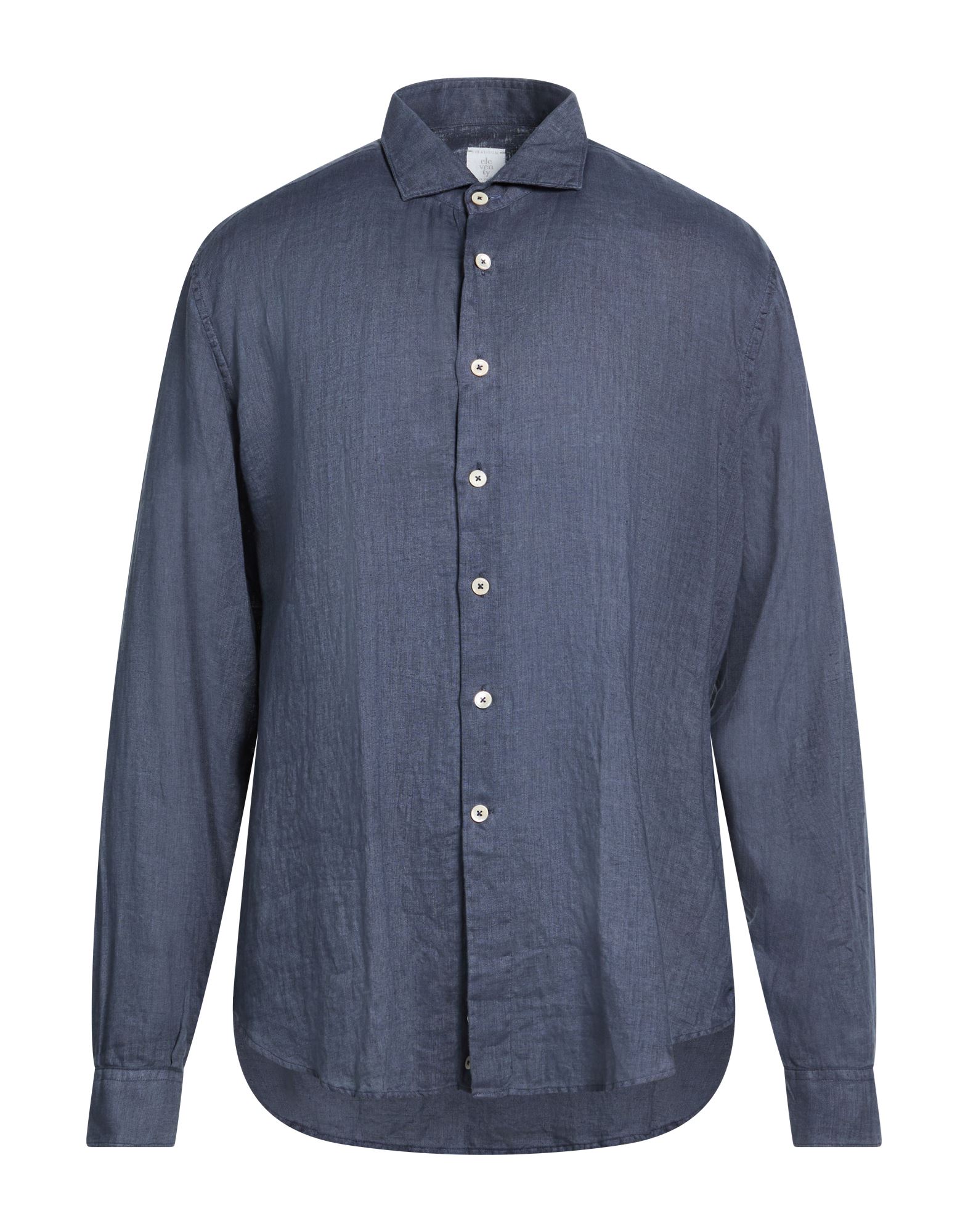 ELEVENTY Hemd Herren Taubenblau von ELEVENTY