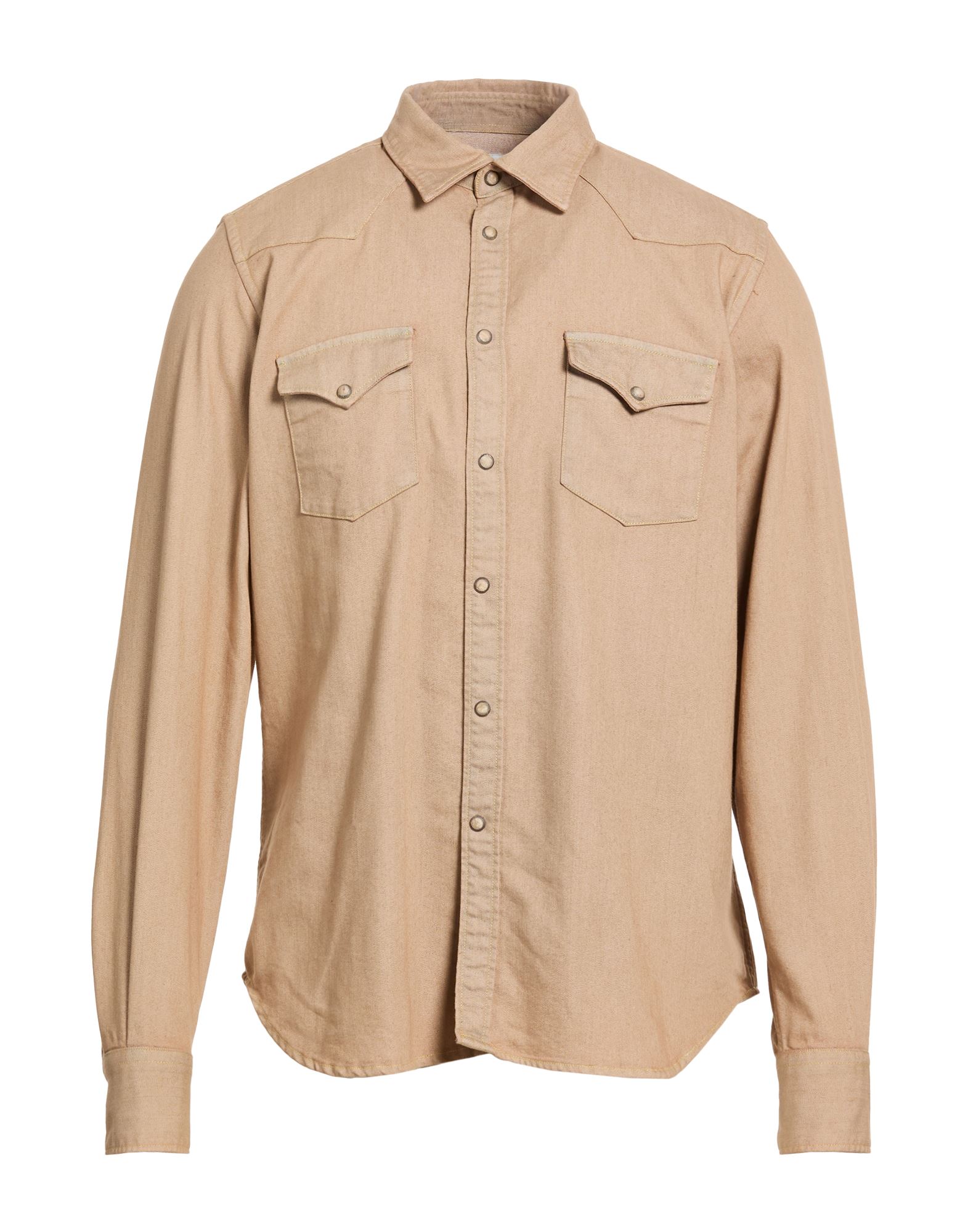 ELEVENTY Jeanshemd Herren Hellbraun von ELEVENTY