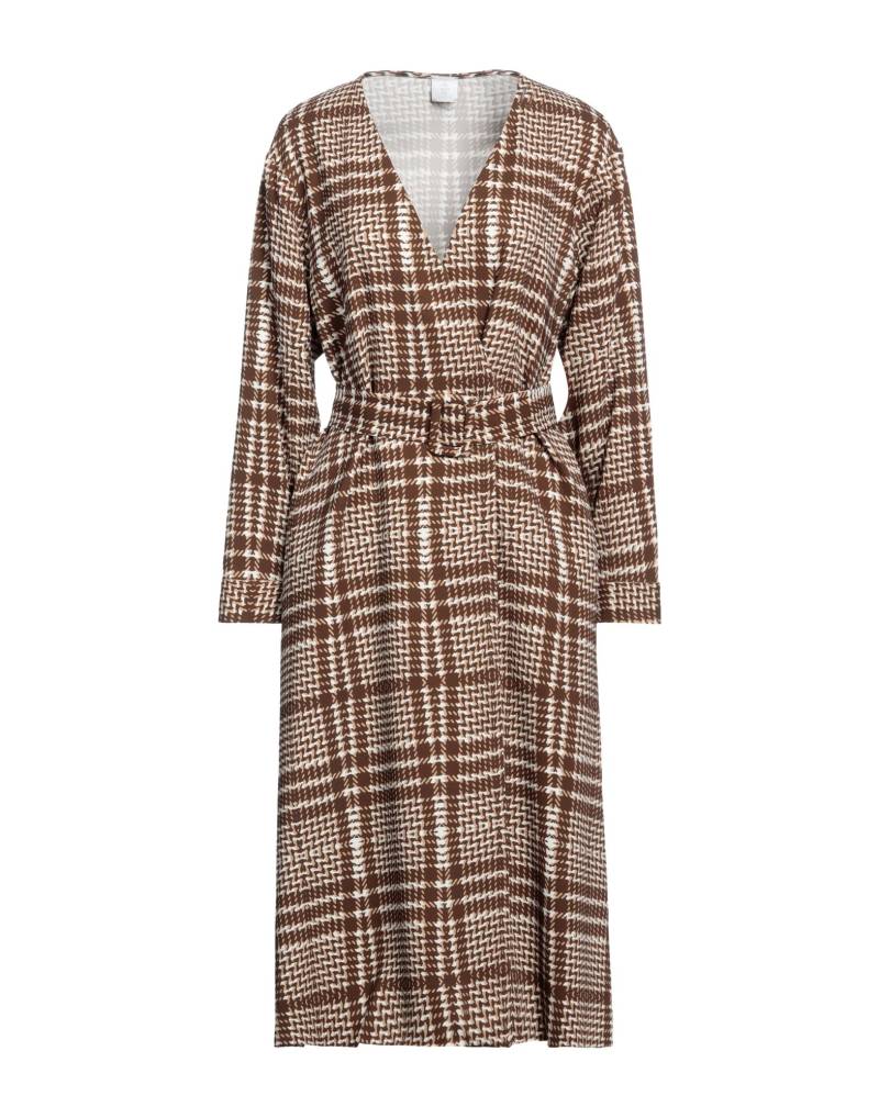 ELEVENTY Midi-kleid Damen Braun von ELEVENTY