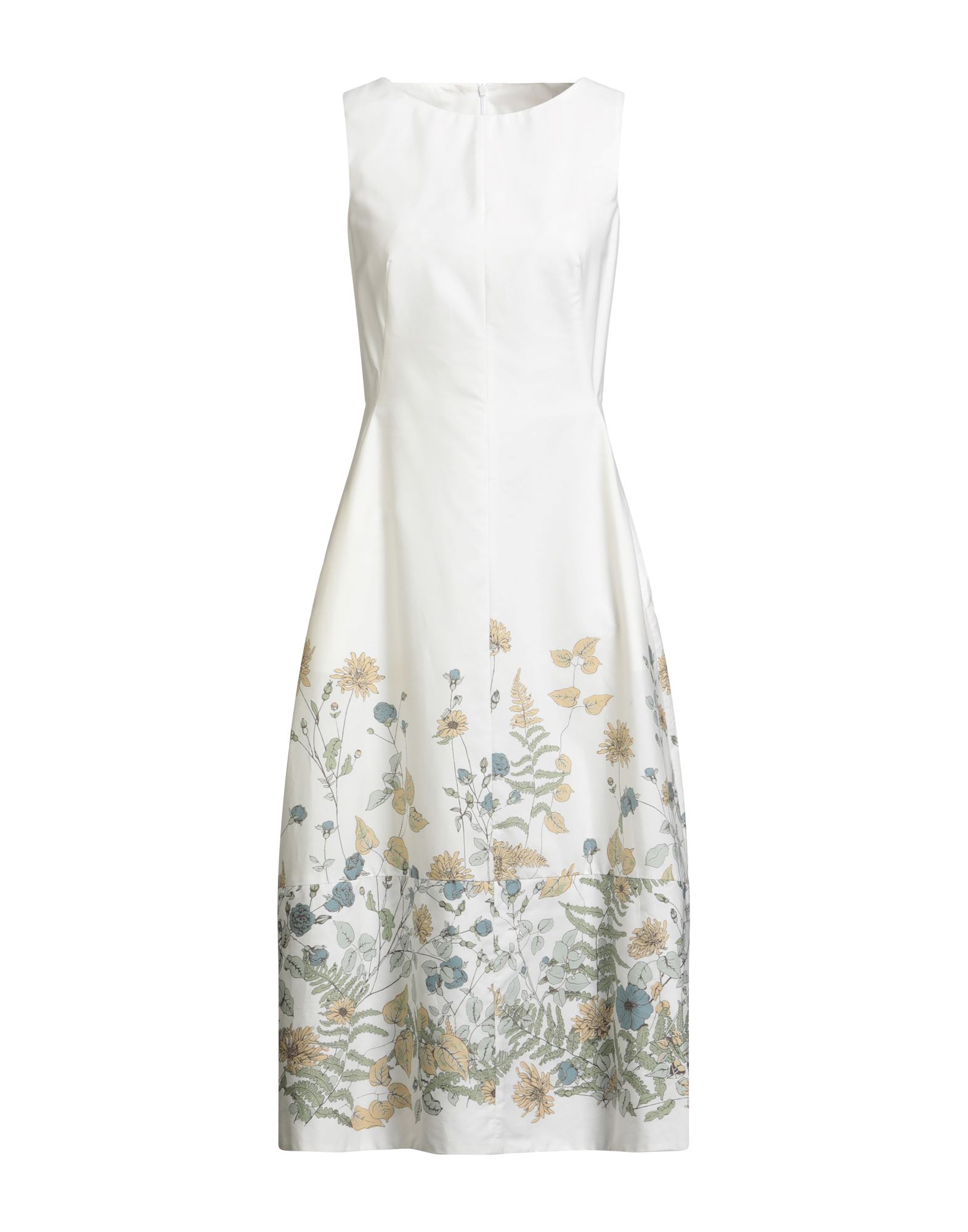 ELEVENTY Midi-kleid Damen Off white ELEVENTY Midi-kleid Damen Off white von ELEVENTY