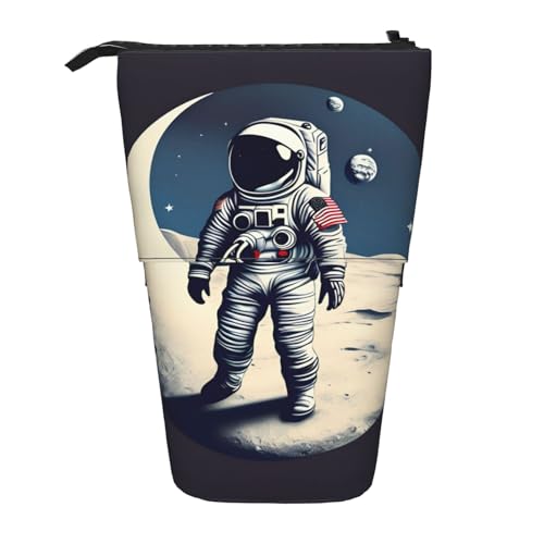 ELFcat Astronaut auf dem Mond, niedlicher Stiftehalter, Teleskop-Halter, Pop-Up-Schreibwaren-Etui, ideal für Weihnachten, Neujahrsgeschenk von ELFcat