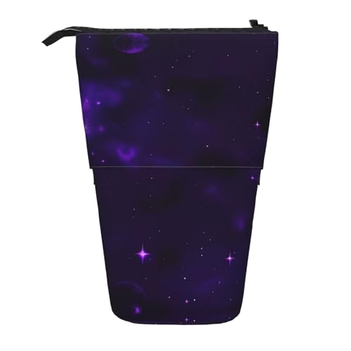 ELFcat Galaxy Starry Space Purple Starry Cute Pen Pencil Teleskop Halter Pop Up Schreibwaren Fall Großartig für Weihnachten Neujahr Geschenk von ELFcat