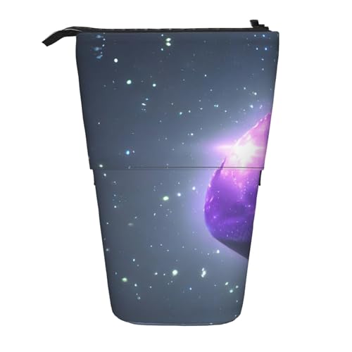 ELFcat Galaxy Starry Space Purple Starry Cute Pen Pencil Teleskop Halter Pop Up Schreibwaren Fall Großartig für Weihnachten Neujahr Geschenk von ELFcat