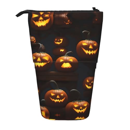 ELFcat Halloween-Kürbis-niedlicher Stiftehalter, Teleskop-Halter, Pop-Up-Schreibwaren-Etui, ideal für Weihnachten, Neujahr, Geschenk von ELFcat