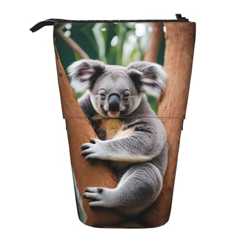 ELFcat Hugging Tree Koala niedlicher Stiftehalter Teleskophalter Pop Up Schreibwaren Etui, ideal für Weihnachten Neujahr Geschenk von ELFcat