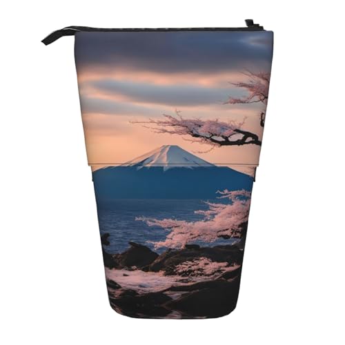 ELFcat Japan Mount Fuji Landschaft niedlichen Stift Bleistift Teleskophalter Pop Up Schreibwaren Fall Großartig für Weihnachten Neujahr Geschenk von ELFcat