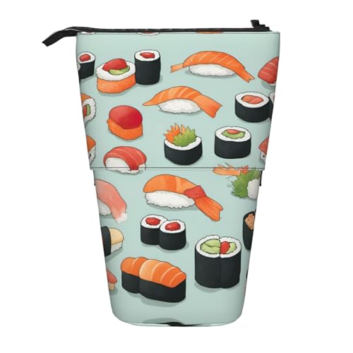 ELFcat Köstliches Sushi-Etui für Stifte und Bleistifte, Teleskop-Halter, Pop-Up-Schreibwaren-Etui, ideal für Weihnachten, Neujahrsgeschenk von ELFcat