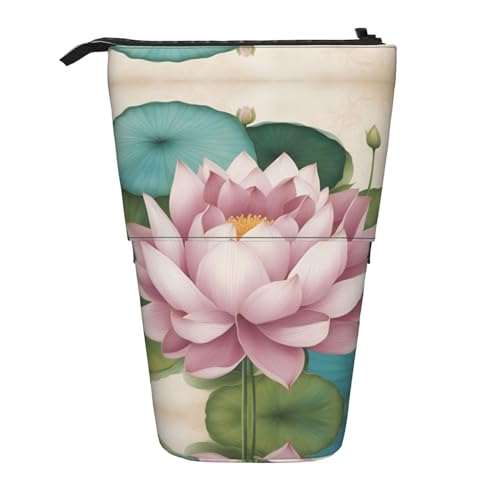 ELFcat Lotus Flower Namaste niedlicher Stiftehalter, Teleskophalter, Pop-Up-Schreibwaren-Etui, ideal für Weihnachten, Neujahr, Geschenk von ELFcat